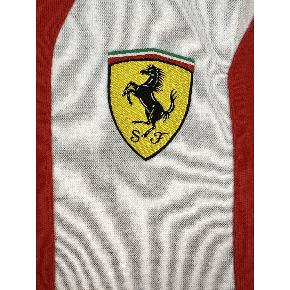 Puma Scuderi Ferrari TShirt Mens XL Red white Embroidered Formula Racing - Picture 2 of 8